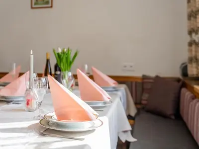 Ein Sitzbereich in der Unterkunft Nussbaumer
