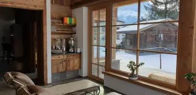 Ein allgemeiner Bergblick oder ein Berglick von des Hotels aus