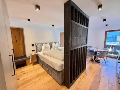 Ein Bett oder Betten in einem Zimmer der Unterkunft Familie Foidl Bairerbauer