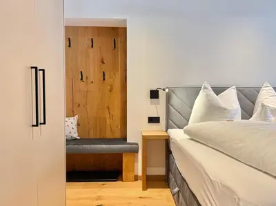 Ein Bett oder Betten in einem Zimmer der Unterkunft Familie Foidl Bairerbauer