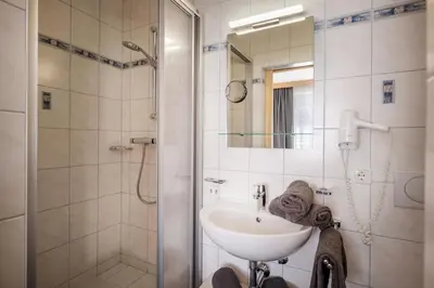 Ein Badezimmer in der Unterkunft Chalet Veronika