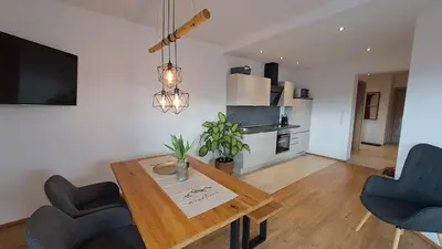 Küche/Küchenzeile in der Unterkunft Panorama Appartements Filzerhof Weitblick & Sonnenseite