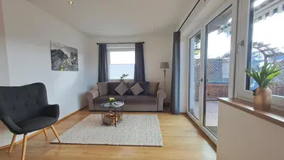 Ein Sitzbereich in der Unterkunft Panorama Appartements Filzerhof Weitblick & Sonnenseite