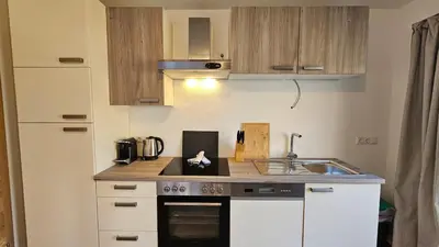 Küche/Küchenzeile in der Unterkunft Mountain Suite Brixen