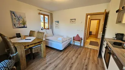 Ein Sitzbereich in der Unterkunft Mountain Suite Brixen