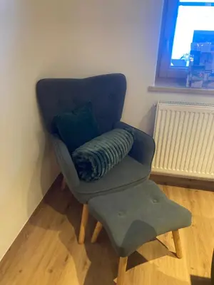 Ein Sitzbereich in der Unterkunft Appartement Stefanie OG
