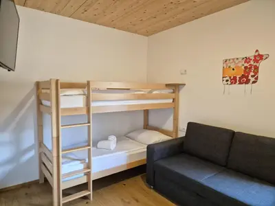 Ein Bett oder Betten in einem Zimmer der Unterkunft Chalet Noriker