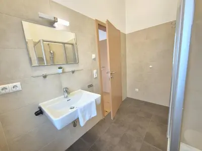 Ein Badezimmer in der Unterkunft Chalet Noriker