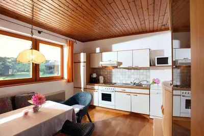 Küche/Küchenzeile in der Unterkunft Appartement Steindl