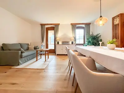 Ein Sitzbereich in der Unterkunft Apártement im Herzen Kufsteins