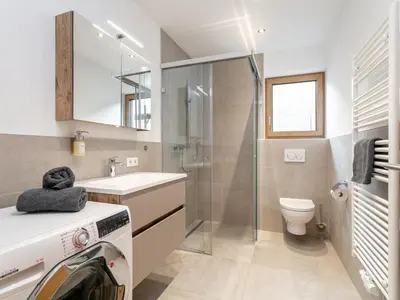 Ein Badezimmer in der Unterkunft oberhAUSZEIT