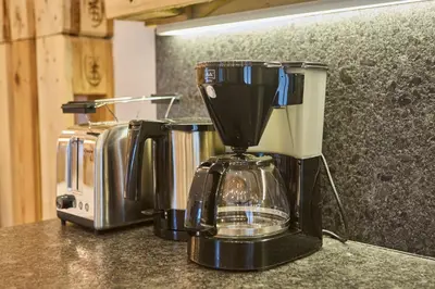 Kaffee-/Teezubehör in der Unterkunft Appartement Bretterbude