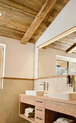 Ein Badezimmer in der Unterkunft Chalet Schernthann