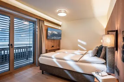 Ein Bett oder Betten in einem Zimmer der Unterkunft Seefeldstub'n