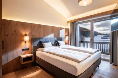 Ein Bett oder Betten in einem Zimmer der Unterkunft Seefeldstub'n