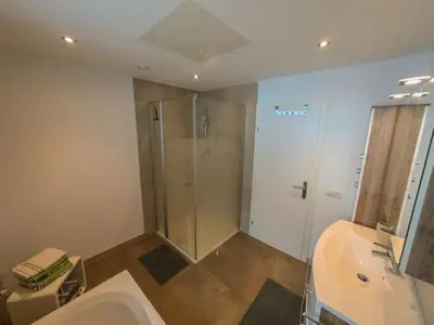 Ein Badezimmer in der Unterkunft Bergblick