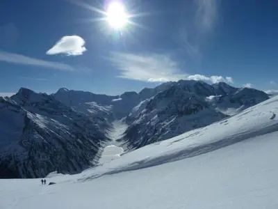 Bergblick im Winter