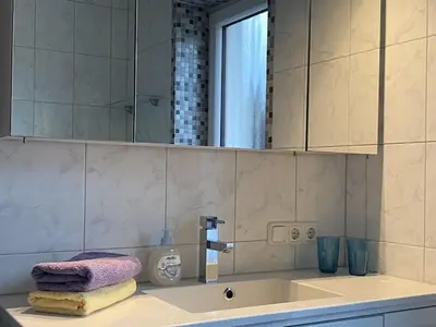 Ein Badezimmer in der Unterkunft Lucy's Panorama Apartment