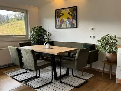 Ein Sitzbereich in der Unterkunft Lucy's Panorama Apartment