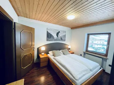 Ein Bett oder Betten in einem Zimmer der Unterkunft Gerlossteinblick im Haus Tyrol