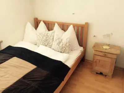 Ein Bett oder Betten in einem Zimmer der Unterkunft Gerlossteinblick im Haus Tyrol