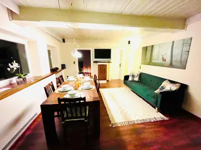 Ein Sitzbereich in der Unterkunft Gerlossteinblick im Haus Tyrol