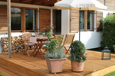 Ein Garten an der Unterkunft Chalet am wilden Kaiser