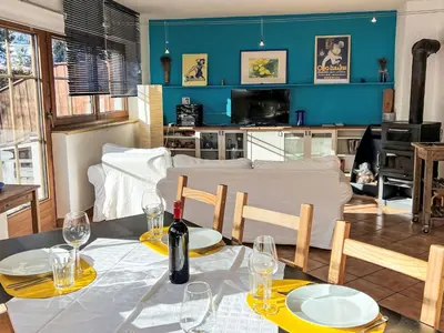 Ein Sitzbereich in der Unterkunft Apartment Blauer Elefant by Interhome