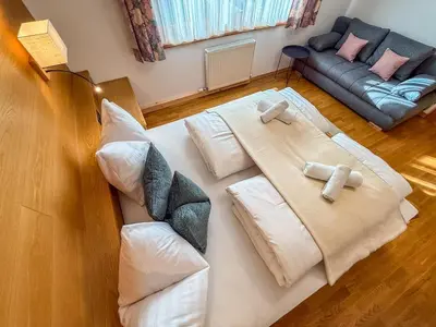 Ein Sitzbereich in der Unterkunft Landhaus Anton Zillertal