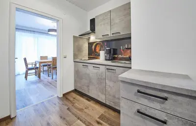 Küche/Küchenzeile in der Unterkunft Appartement Haus Alexander, JOKERCARD INCLUDED