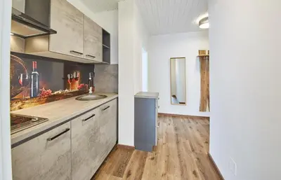Küche/Küchenzeile in der Unterkunft Appartement Haus Alexander, JOKERCARD INCLUDED