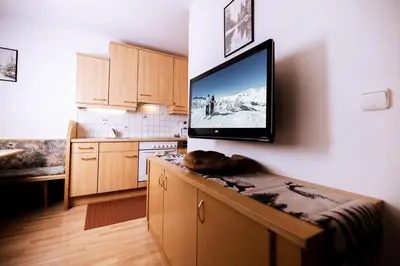 Küche/Küchenzeile in der Unterkunft Appartement Susanna