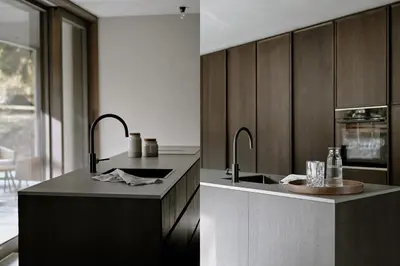 Küche/Küchenzeile in der Unterkunft BAUA Gartenhaus