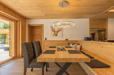 Küche/Küchenzeile in der Unterkunft Chalet Residenz Mühlermoos - Chalet am Teich