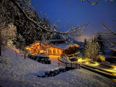 Chalet Residenz Mühlermoos - Chalet Waldbühne im Winter