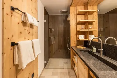 Küche/Küchenzeile in der Unterkunft Chalet Residenz Mühlermoos - Chalet Mittendrin