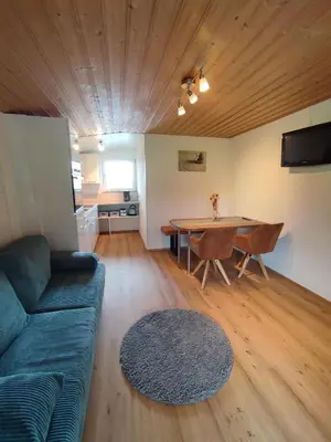 Ein Sitzbereich in der Unterkunft Haus Johanna