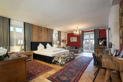 Ein Bett oder Betten in einem Zimmer der Unterkunft MountainRelaxKtzh