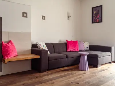 Ein Sitzbereich in der Unterkunft Apartment Kunterbunt by Interhome