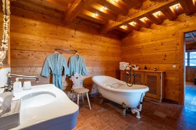 Grundriss der Unterkunft Chalet Hochalpschwendt mit Schwimmteich