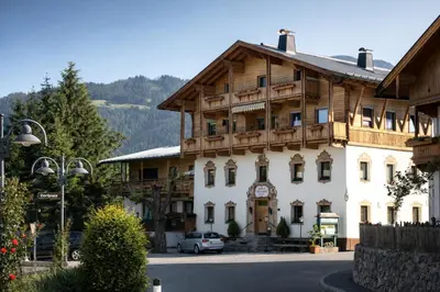 Ein allgemeiner Bergblick oder ein Berglick von der Ferienwohnung aus