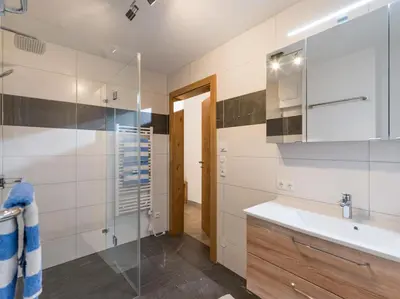 Ein Badezimmer in der Unterkunft Mauerhof Ferienwohnungen am Bauernhof