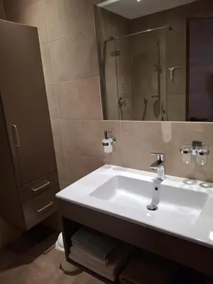 Ein Badezimmer in der Unterkunft Ferienhof Oberstaudach