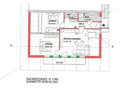 Grundriss der Unterkunft Mareisenhof