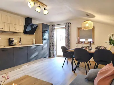 Küche/Küchenzeile in der Unterkunft Apartment Mühlbach