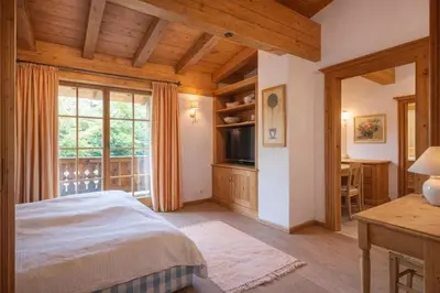 Ein Bett oder Betten in einem Zimmer der Unterkunft Residenz Chalet Lebenberg