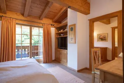 Ein Bett oder Betten in einem Zimmer der Unterkunft Residenz Chalet Lebenberg