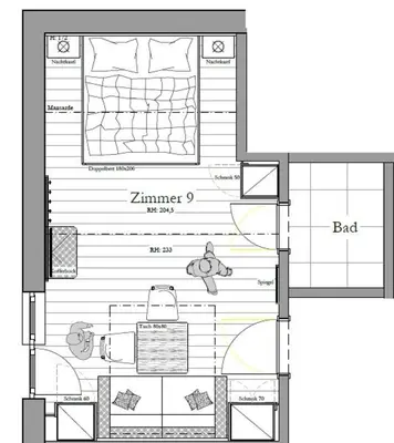 Grundriss der Unterkunft Landhaus Riedlsperger Hinterglemm