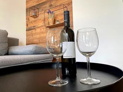 Getränke in der Unterkunft Bergzeit Appartment