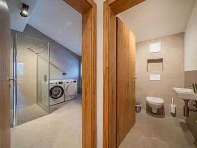 Ein Badezimmer in der Unterkunft Glückauf